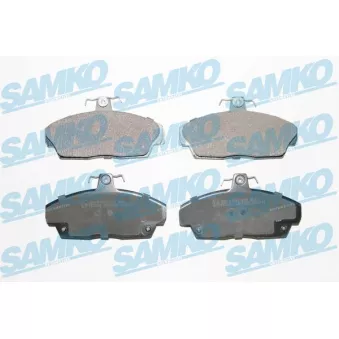 Jeu de 4 plaquettes de frein avant SAMKO