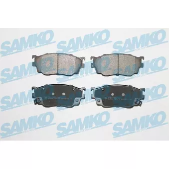 Jeu de 4 plaquettes de frein avant SAMKO