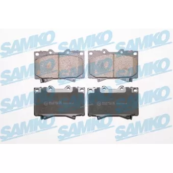 Jeu de 4 plaquettes de frein avant SAMKO