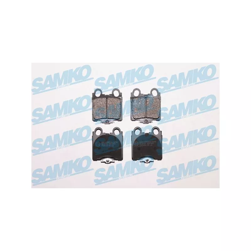 Jeu de 4 plaquettes de frein arrière SAMKO 5SP1051