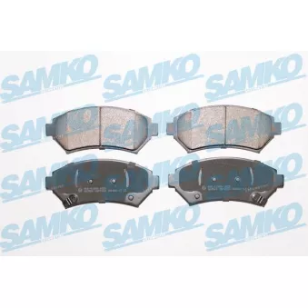 Jeu de 4 plaquettes de frein avant SAMKO
