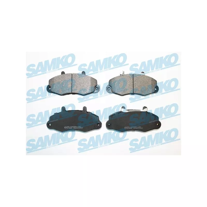 Jeu de 4 plaquettes de frein avant SAMKO 5SP1059