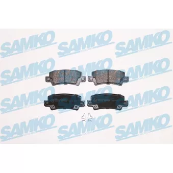 Jeu de 4 plaquettes de frein arrière SAMKO