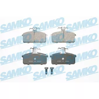 Jeu de 4 plaquettes de frein avant SAMKO