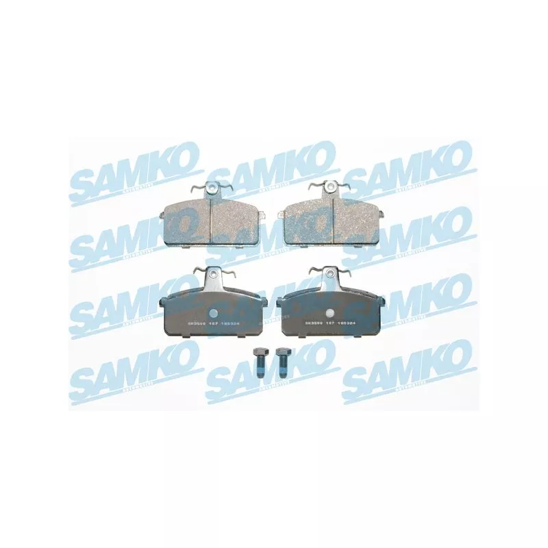 Jeu de 4 plaquettes de frein avant SAMKO 5SP107