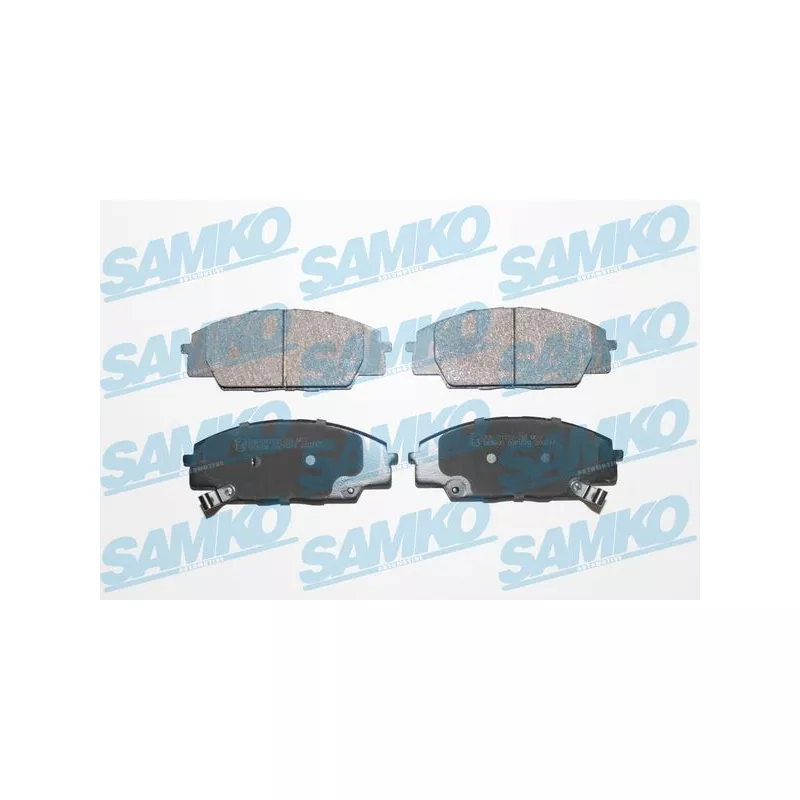 Jeu de 4 plaquettes de frein avant SAMKO 5SP1070