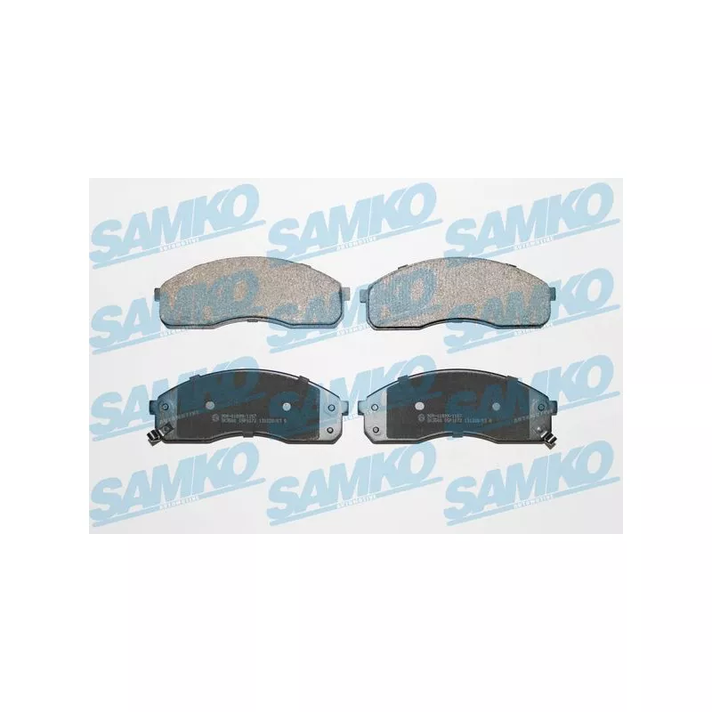 Jeu de 4 plaquettes de frein avant SAMKO 5SP1072
