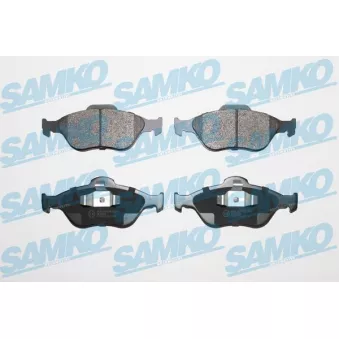 Jeu de 4 plaquettes de frein avant SAMKO