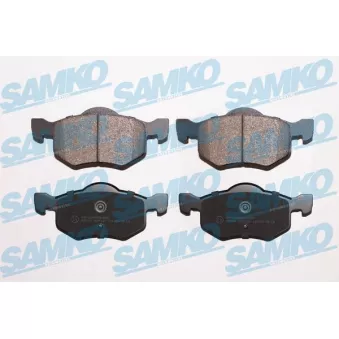 Jeu de 4 plaquettes de frein avant SAMKO