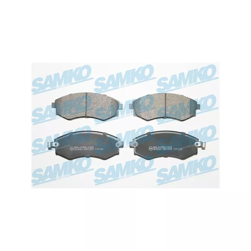 Jeu de 4 plaquettes de frein avant SAMKO 5SP1097