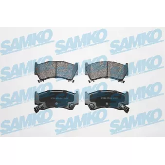 Jeu de 4 plaquettes de frein avant SAMKO