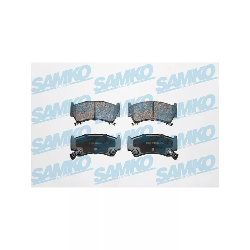Jeu de 4 plaquettes de frein avant SAMKO 5SP1101