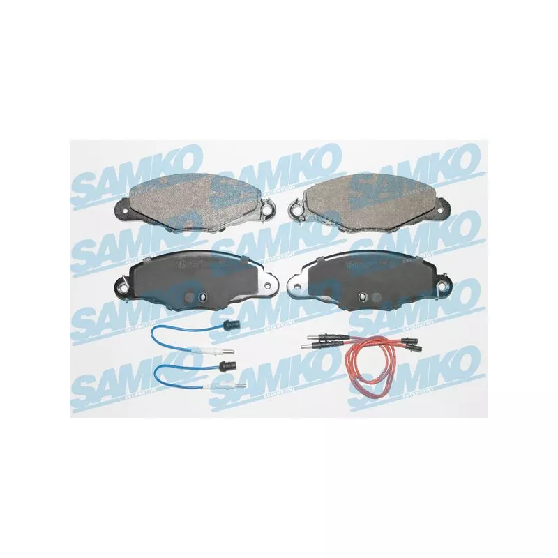 Jeu de 4 plaquettes de frein avant SAMKO 5SP1103