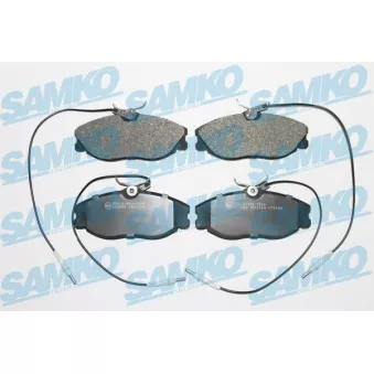 Jeu de 4 plaquettes de frein avant SAMKO