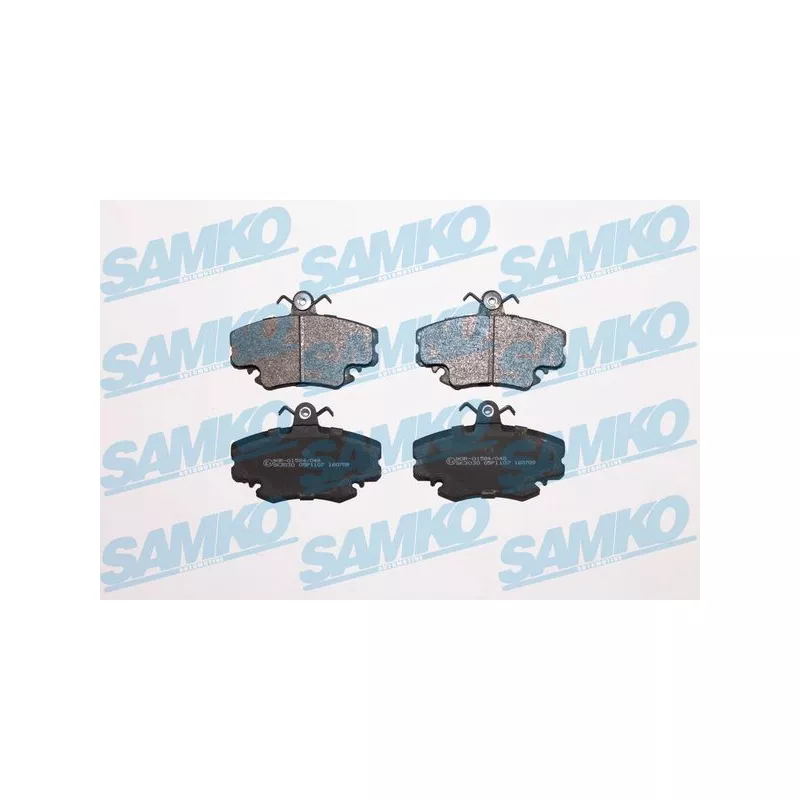 Jeu de 4 plaquettes de frein avant SAMKO 5SP1107