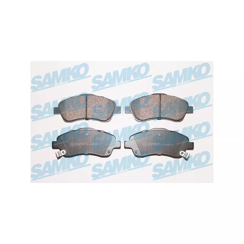 Jeu de 4 plaquettes de frein avant SAMKO 5SP1114