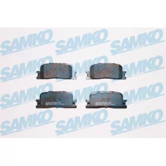 Jeu de 4 plaquettes de frein arrière SAMKO