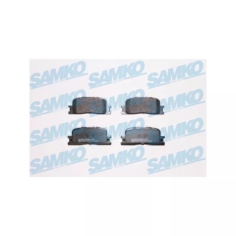 Jeu de 4 plaquettes de frein arrière SAMKO 5SP1115