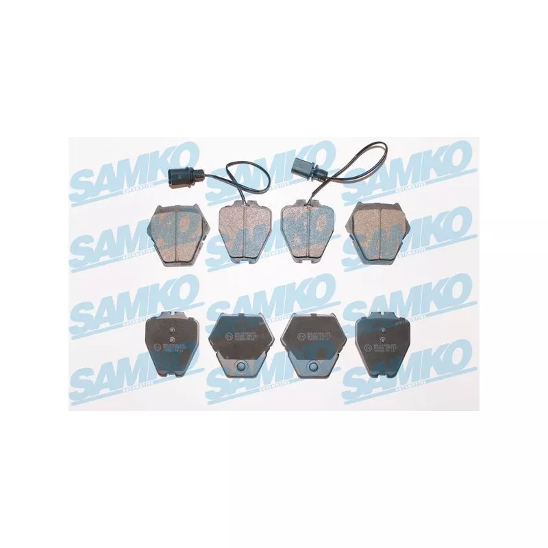 Jeu de 4 plaquettes de frein avant SAMKO 5SP1121