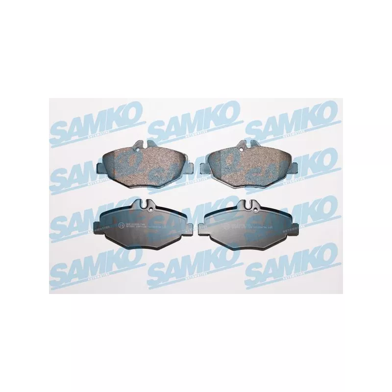 Jeu de 4 plaquettes de frein avant SAMKO 5SP1124