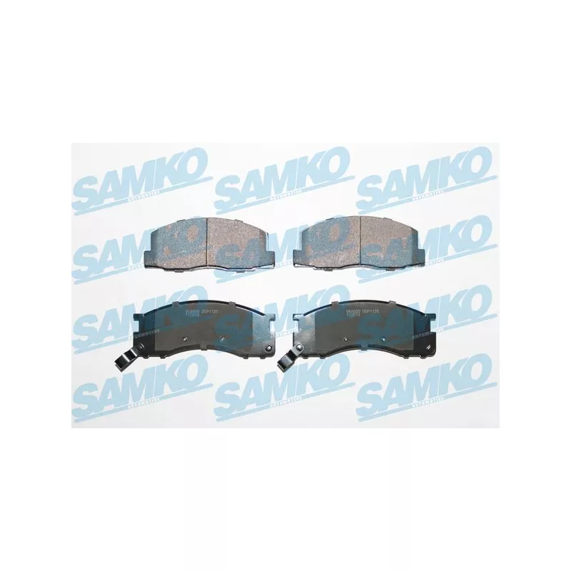 Jeu de 4 plaquettes de frein avant SAMKO 5SP1126