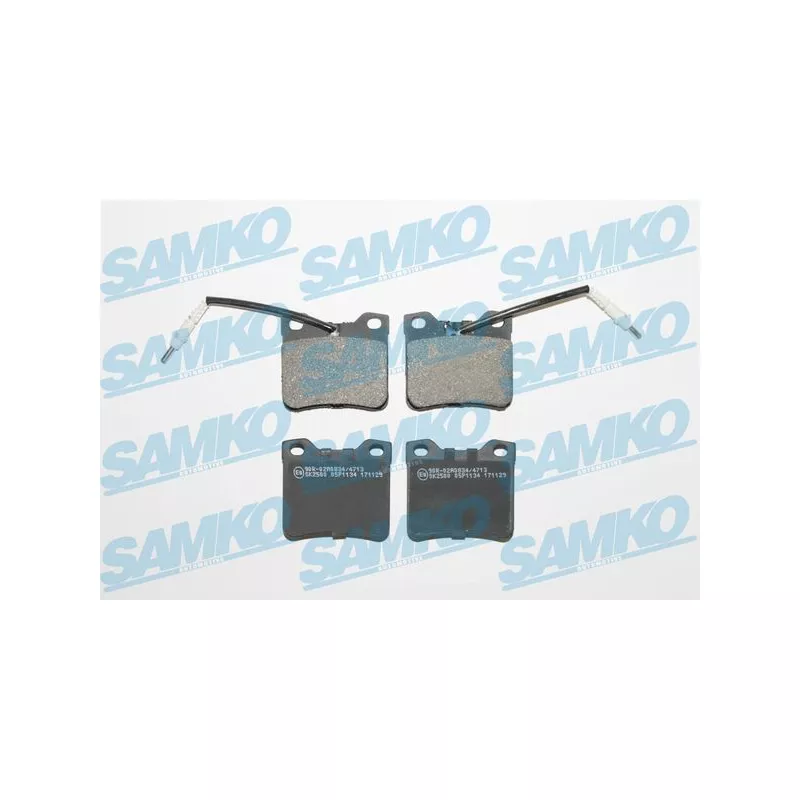 Jeu de 4 plaquettes de frein arrière SAMKO 5SP1134