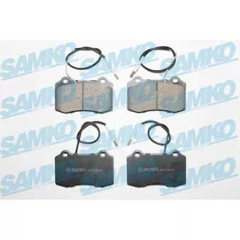 Jeu de 4 plaquettes de frein avant SAMKO 5SP1141