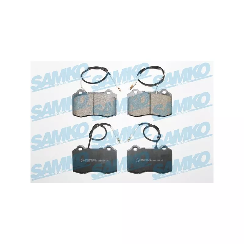 Jeu de 4 plaquettes de frein avant SAMKO 5SP1141