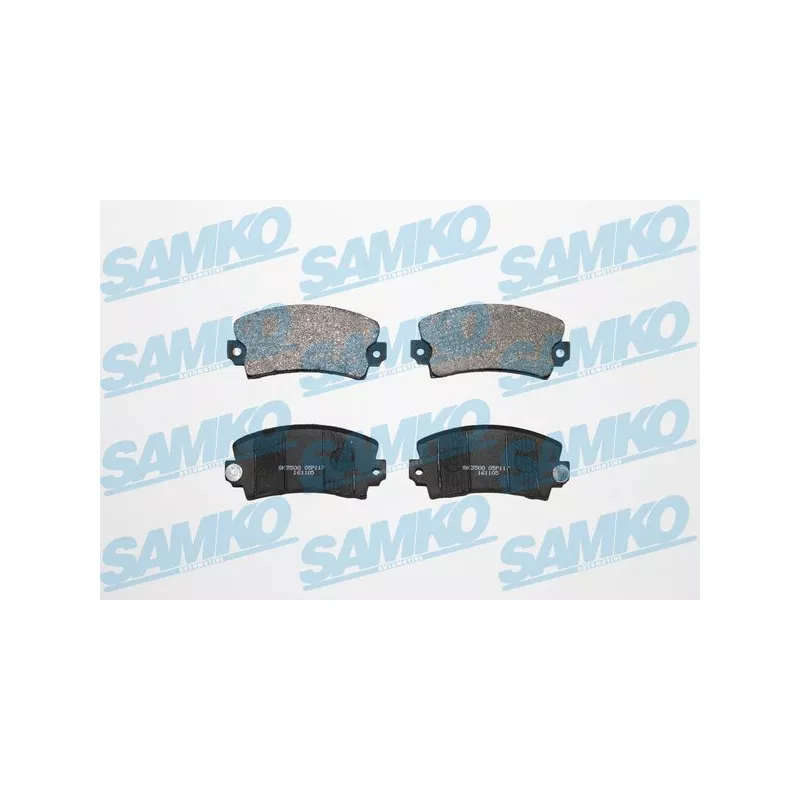 Jeu de 4 plaquettes de frein avant SAMKO 5SP117