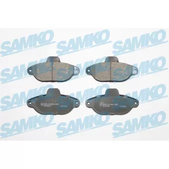 Jeu de 4 plaquettes de frein avant SAMKO 5SP1191