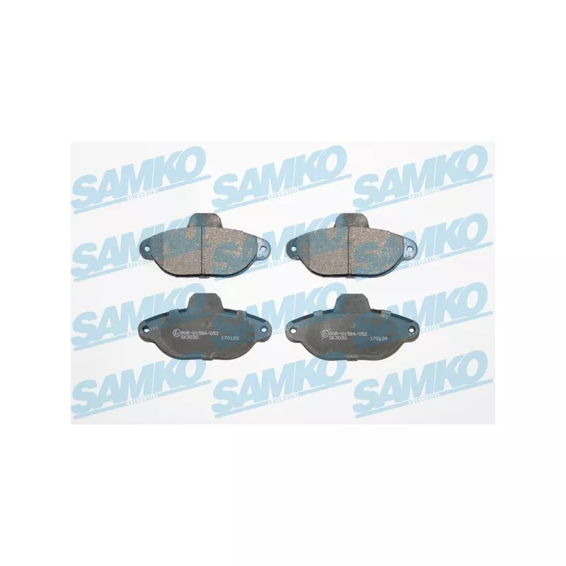 Jeu de 4 plaquettes de frein avant SAMKO 5SP1191