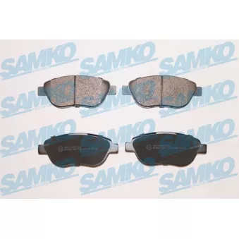 Jeu de 4 plaquettes de frein avant SAMKO 5SP1192