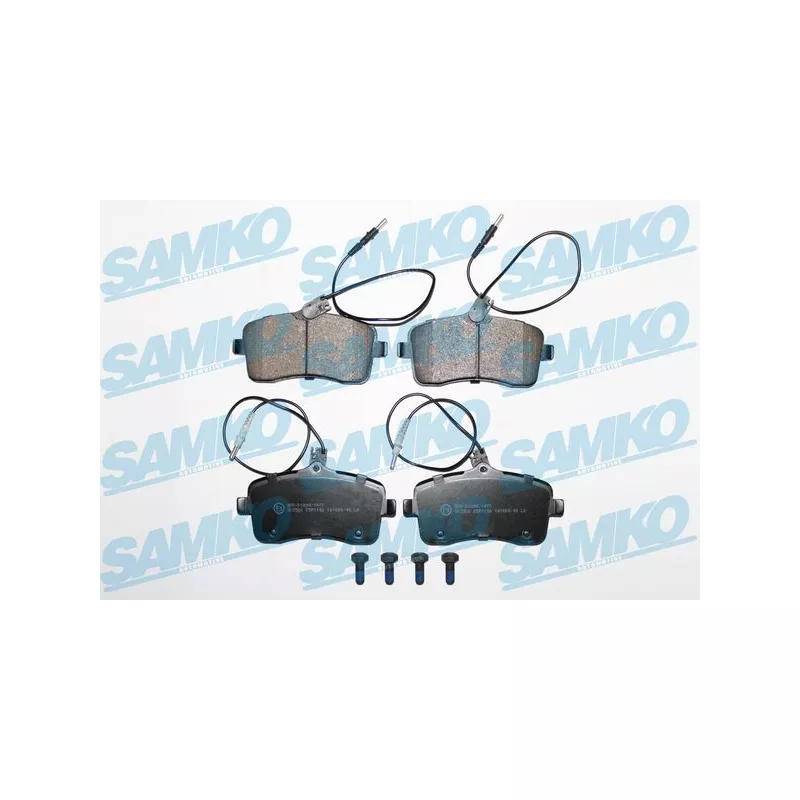 Jeu de 4 plaquettes de frein avant SAMKO 5SP1196