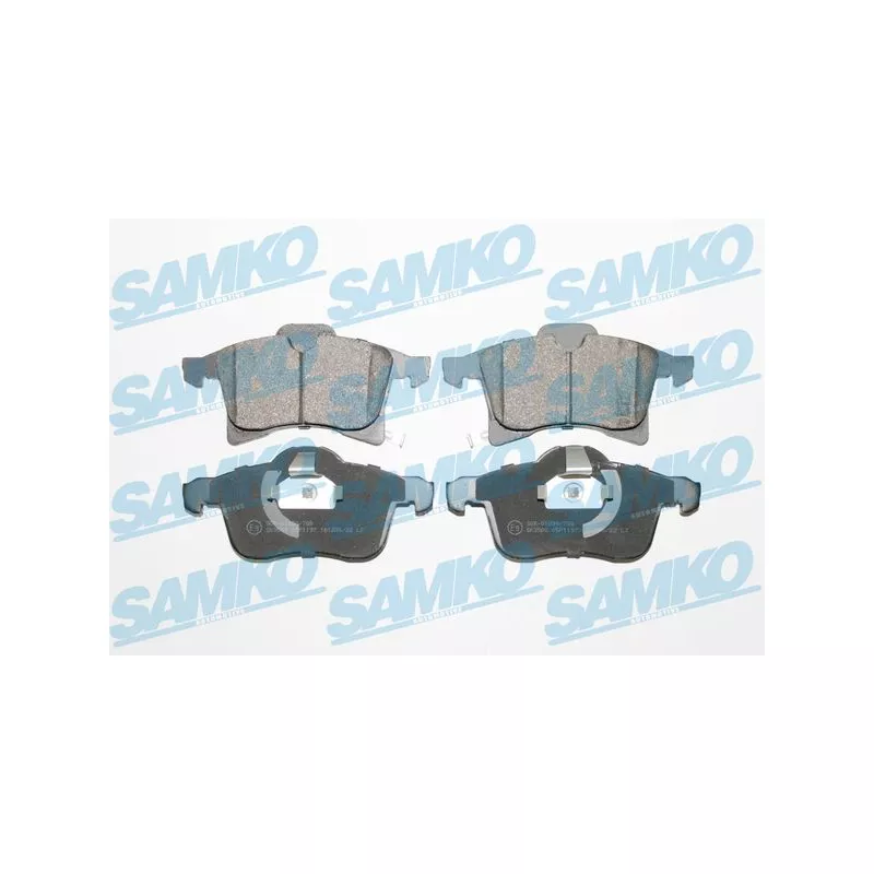 Jeu de 4 plaquettes de frein avant SAMKO 5SP1197