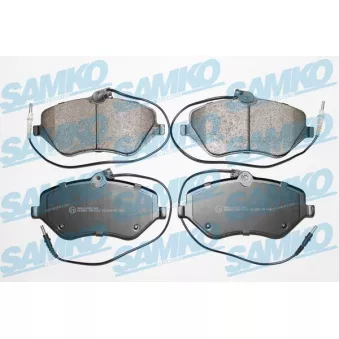 Jeu de 4 plaquettes de frein avant SAMKO