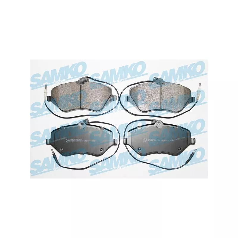 Jeu de 4 plaquettes de frein avant SAMKO 5SP1202