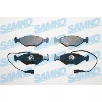 Jeu de 4 plaquettes de frein avant SAMKO