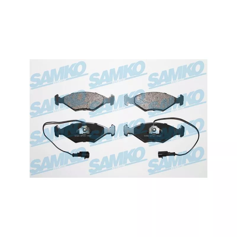 Jeu de 4 plaquettes de frein avant SAMKO 5SP1203