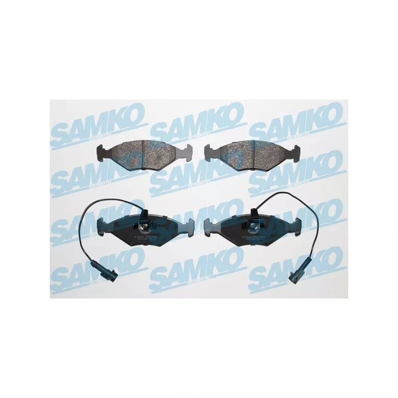 Jeu de 4 plaquettes de frein avant SAMKO 5SP1204