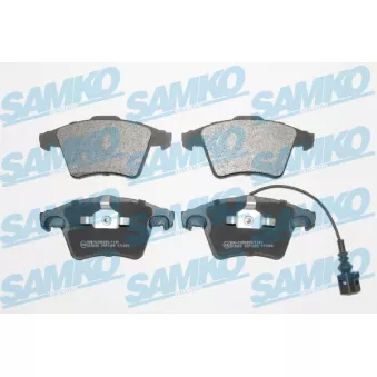 Jeu de 4 plaquettes de frein avant SAMKO