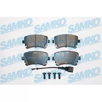 Jeu de 4 plaquettes de frein arrière SAMKO