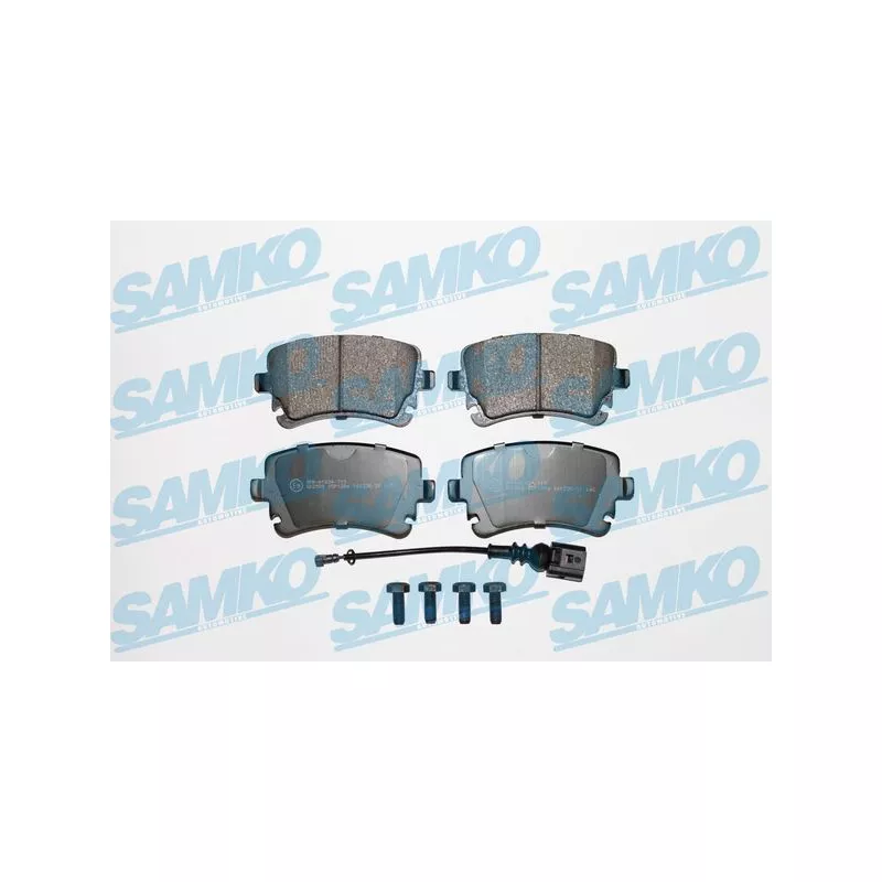 Jeu de 4 plaquettes de frein arrière SAMKO 5SP1206