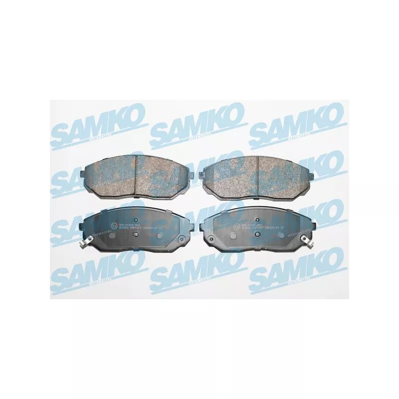 Jeu de 4 plaquettes de frein avant SAMKO 5SP1207