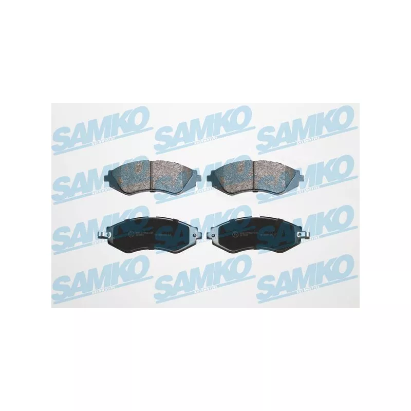 Jeu de 4 plaquettes de frein avant SAMKO 5SP1208