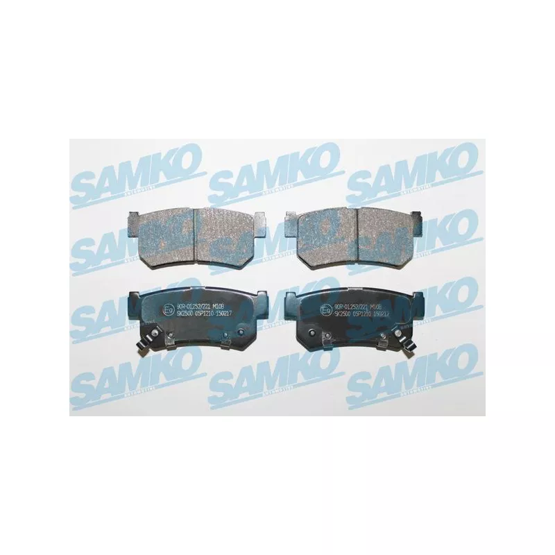 Jeu de 4 plaquettes de frein arrière SAMKO 5SP1210