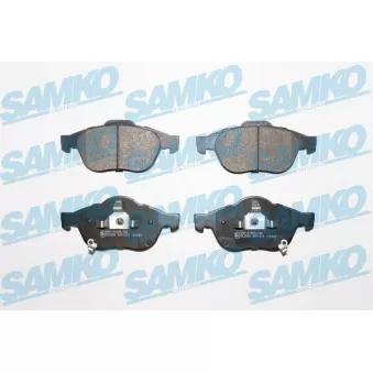 Jeu de 4 plaquettes de frein avant SAMKO