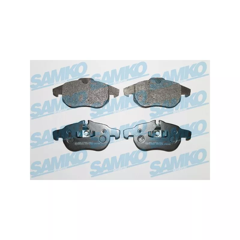 Jeu de 4 plaquettes de frein avant SAMKO 5SP1216