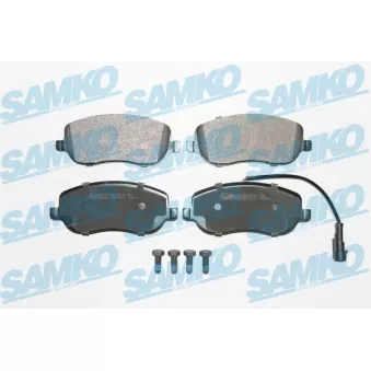 Jeu de 4 plaquettes de frein avant SAMKO