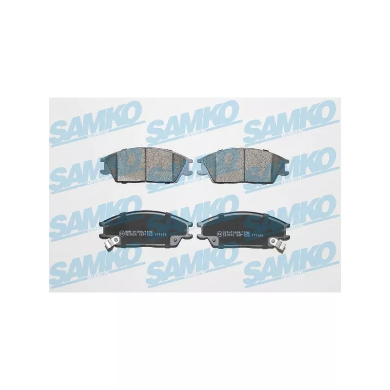 Jeu de 4 plaquettes de frein avant SAMKO 5SP1222