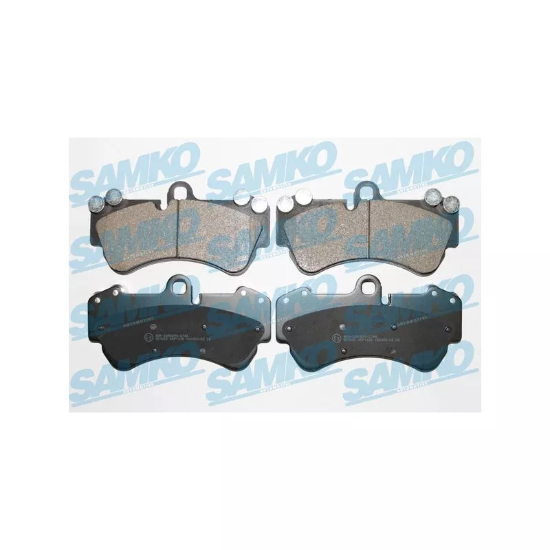 Jeu de 4 plaquettes de frein avant SAMKO 5SP1226